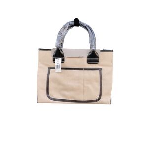 Saks Fifth Avenue faux suede camel tote purse